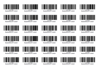 Einzelpersonenbarcodes. Hiermit wird die Rückstellprobe jeder Personen beschriftet. Die Rückstellprobe bleibt in der Regel bei der Person. Nur bei der Nachuntersuchung positiver Pools wird die Rückstellprobe eingeliefert.